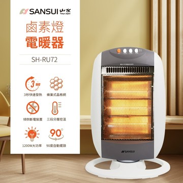【SANSUI 山水】立式鹵素電暖器 (SH-RU72)