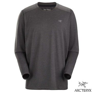 【ARCTERYX 始祖鳥】男 Cormac 快乾長袖圓領衫.T恤.休閒衫.運動上衣_X000007665 雜黑