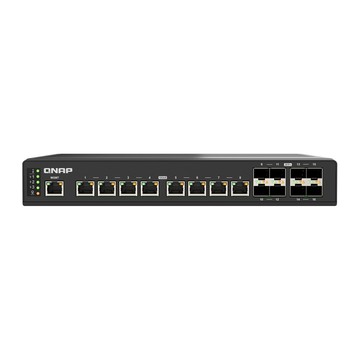 QNAP QSW-IM3216-8S8T 工業級 16埠全10GbE 交換器 IP20 昌運監視器