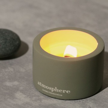 蜂花大豆蠟天然精油調理香氛手工蠟燭 天然無石化成份 茶香 水泥