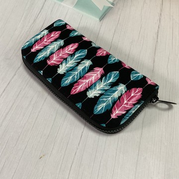 幸運招財豐巢長夾 -羽毛