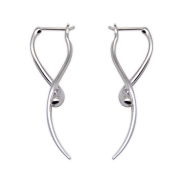 Georg Jensen #634C Mercy 純銀針式耳環