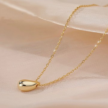 簡約 水滴造型項鍊 D3408 日韓流行時尚 穿搭必備 個性水滴項鍊 頸鏈