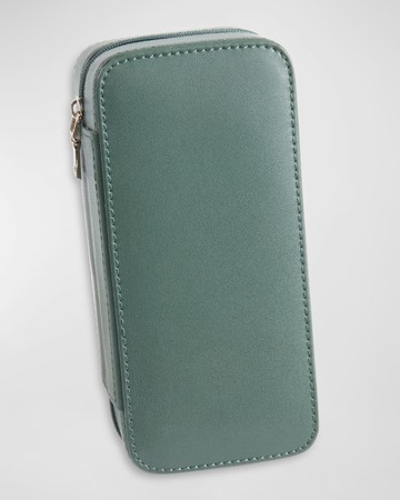 Leather 2-Watch Travel Case