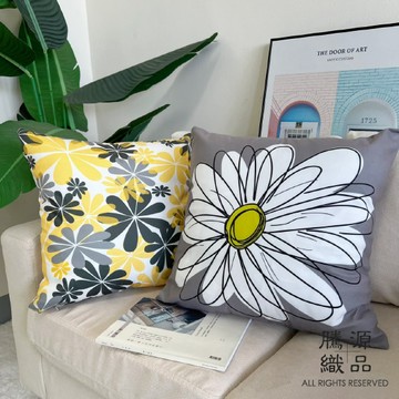 【騰源織品｜24hr出貨】花朵植物風格抱枕套 抱枕 | 共7色 | 45x45cm | 60x60cm