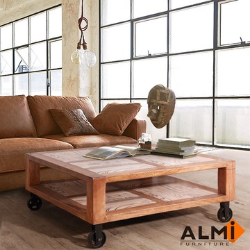 【ALMI】VINTAGE-TABLE WITH WHEELS 附輪咖啡桌