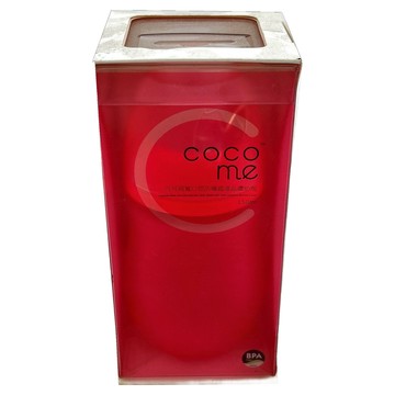 cocome 防爆感溫晶鑽寬口玻璃奶瓶  粉紅色  150ml  1個