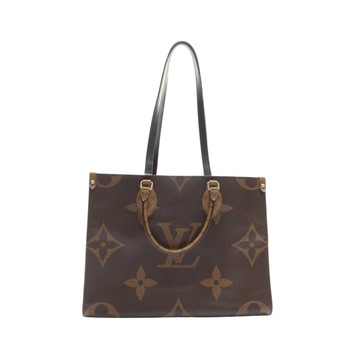 LOUIS VUITTON LV 路易威登 OnTheGo MM 兩用包 棕/紅色 原花帆布 M45321 【二手名牌BRAND OFF】