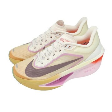 Nike 競速跑鞋 Wmns Zoom Fly 6 女鞋 米 紫 回彈 氣墊 慢跑鞋 FN8455-106