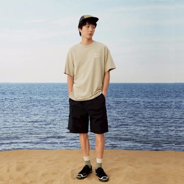 CONVERSE UTILITY SHORT 短褲 男 黑色-10028350-A02