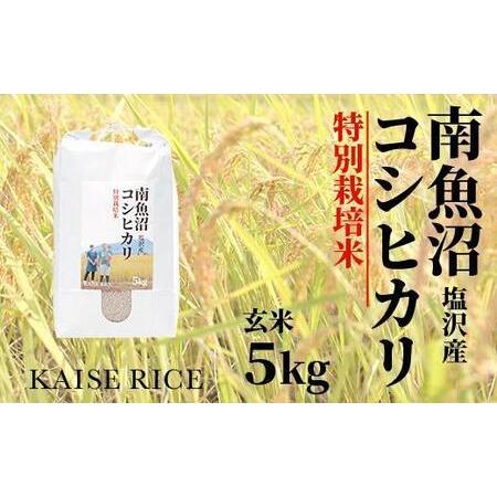 ふるさと納税 南魚沼産塩沢コシヒカリ（特別栽培米８割減農薬）玄米５ｋｇ 新潟県南魚沼市