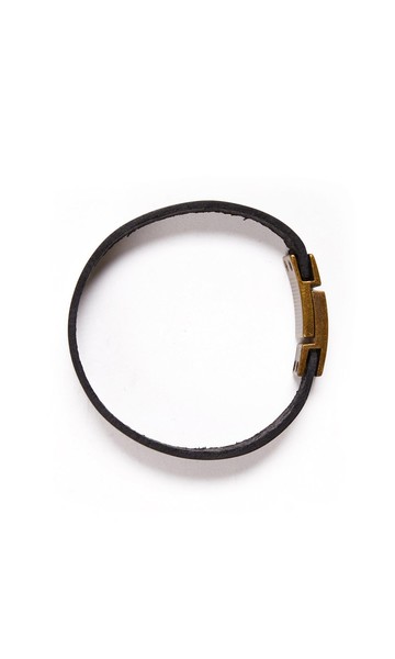 BRACELET 黑色 個性化定制燙印皮質手環