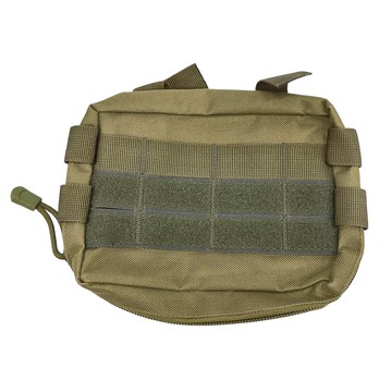 戰術腰包 迷彩 85.5g 600D牛津布背覆PVC纖維  160 x 130 x 35mm  軍綠色  1個