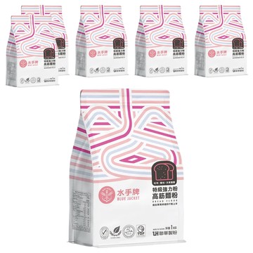 聯華製粉 BLUE JACKET 水手牌 強力吐司高筋麵粉  1kg  6包