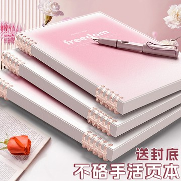 閃發🍂 活頁本 A5筆記本 不硌手活頁筆記本 學生筆記本 讀書筆記 考試筆記本 記事本 手帳本 日記本 1115