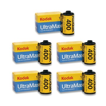 【Kodak 柯達】Kodak柯達底片 ULTRAMAX 400彩色負片- 五入組