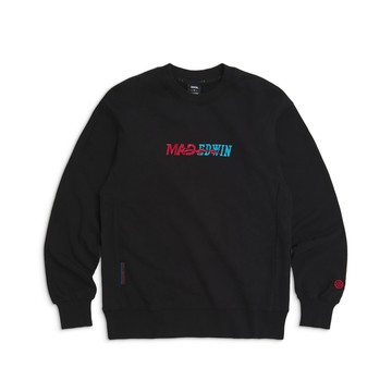 EDWIN｜MADWORKS｜男裝｜MADWORKS狂熱烈火文字刺繡電馭寬版長袖T恤