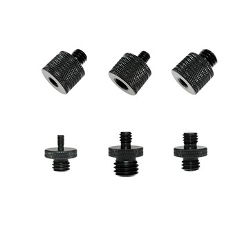 「攝影配件」公制M4M5M6M8M10M12彩色鋁1/4轉接螺絲桿圓頭手擰3/8螺母旋轉接頭