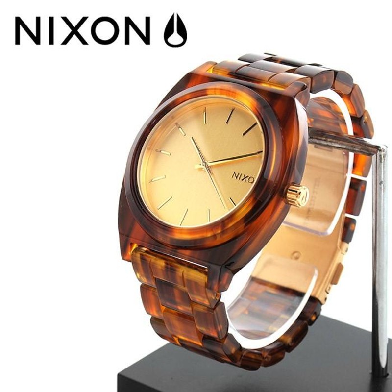 ニクソン NIXON 腕時計 タイムテラー アセテート ゴールド×モラセス