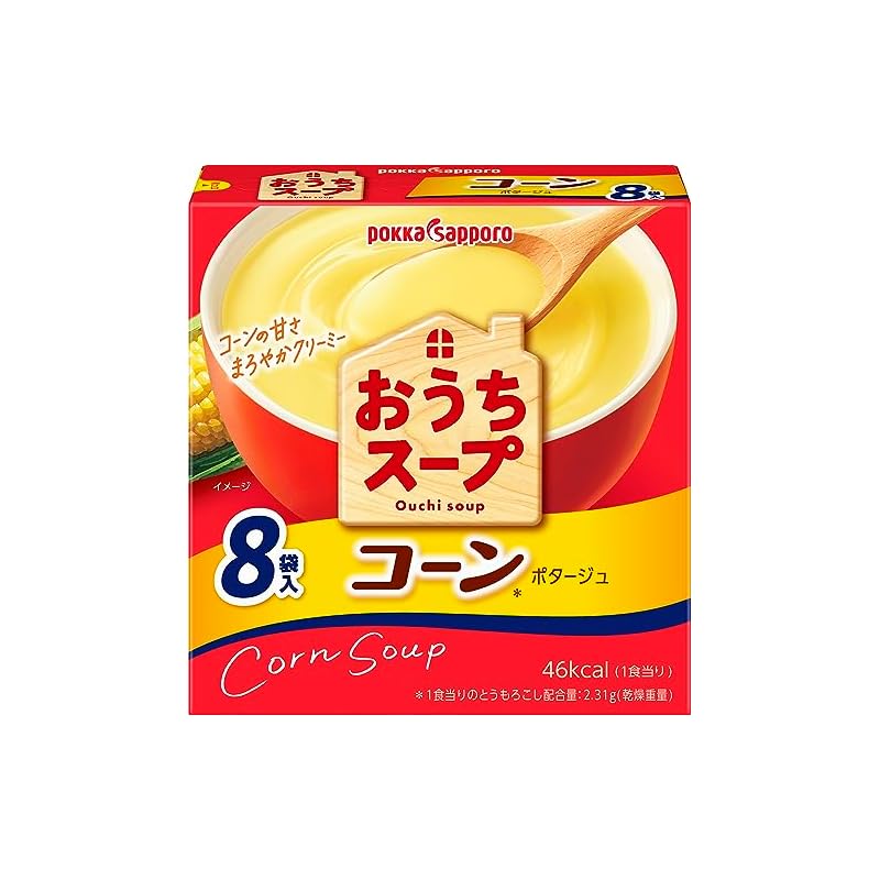 ポッカサッポロ おうちスープ コーン８袋入箱 5箱