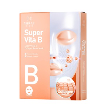 未來美超能膠原B彈力護理修護面膜4入