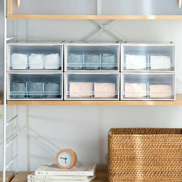 衣柜內衣收納盒抽屜式家用內褲襪子收納神器文胸整理箱分格三合一