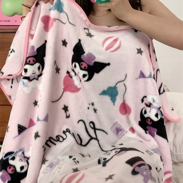 ✨壹灣出貨✨💕臺灣出貨💕ins風少女心粉色毛毯可愛卡通庫洛米史努比印花辦公室午睡小被子 INY6
