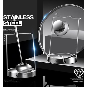 304不銹鋼鍋蓋架免打孔廚房置物收納鍋鏟砧板菜板瀝水湯殼架廚架