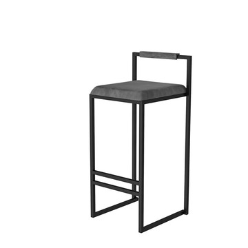 新品上市~新中式鐵藝吧臺椅現代簡約高腳椅子酒吧椅北歐輕奢美式家用靠背凳 雙11全館免運