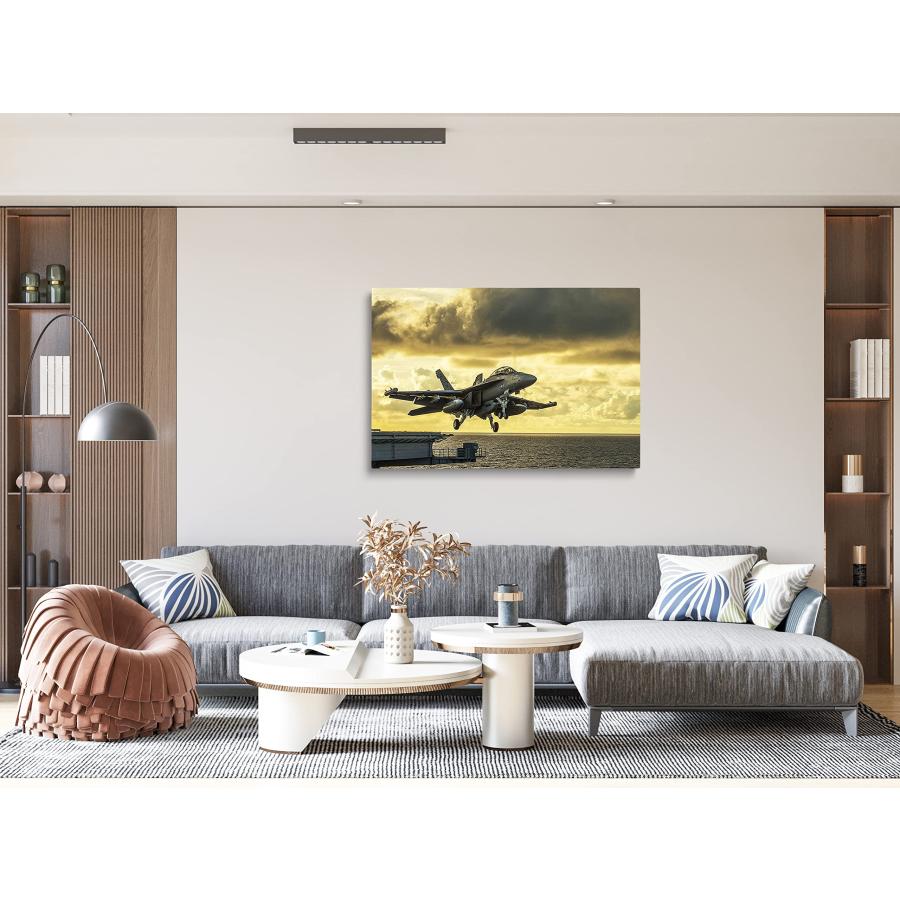 Pavaieics F-18 Airplane Canvas Wall Art Prints Hornet Fa-18 Fighter Jet Poster Aviation Art Wall Decor Air Force Picture...1[並行輸入品]