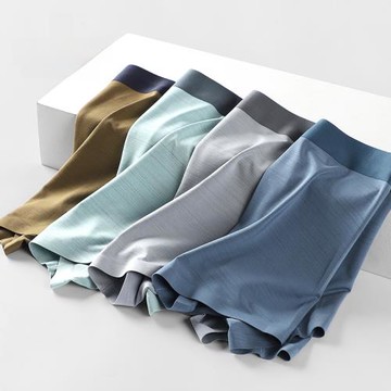 卡森蘭國際石墨烯抗菌男士內褲男平角褲純棉男生寬松短褲四角褲頭