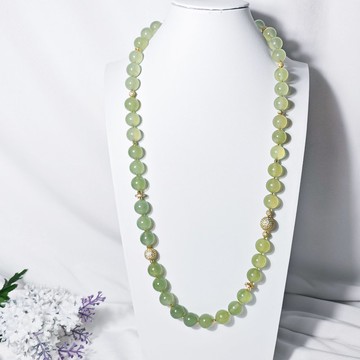 岫玉 四大名玉 溫潤 心輪 大寶石 長項鍊 單品 禮物 收藏 獨家