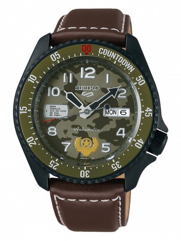 seiko SK037 精工錶 SK037 4R36-08V0J(SRPF21K1)限量快打旋風聯名系列軍事風設計突顯個性-GUILE蓋爾42.5mm｜樂天全館特惠中★指定刷卡回饋10%