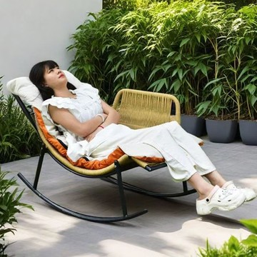 戶外搖搖搖椅躺椅大人家用客廳懶人休閑沙發椅陽臺藤編單人藤椅