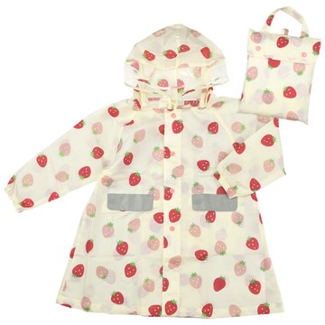 akachan honpo - 雨衣-草莓-象牙白色