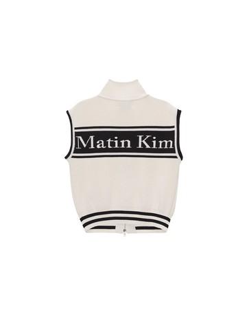 Spell Point Stripe Knit Vest