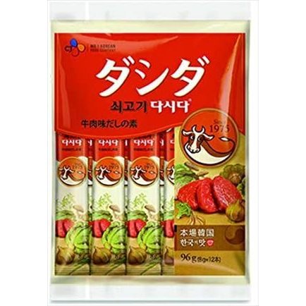 送料無料 CJジャパン 韓国食品 牛肉ダシダスティック 8g(12本入り)×40個