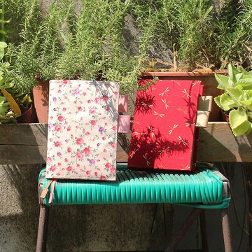 Chuyu A6/50K日誌禮盒/橫線自填1日1頁/186天份/花布半年誌/手帳/