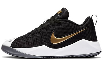 NIKE TEAM HUSTLE QUICK 2 BLACK METALLIC GOLD GS