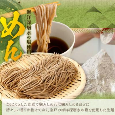 ふるさと納税 室戸市 ざるそば6人前セット　蕎麦セット