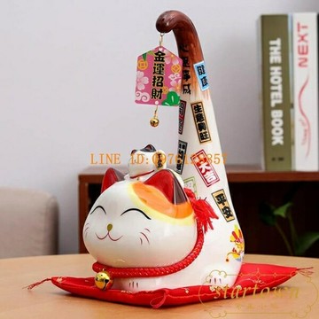 招財貓擺件家居客廳日式發財貓開業招財禮品【繁星小鎮】