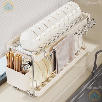 配送到府🛖瀝水碗盤架 不銹鋼碗架 廚房瀝水碗架 收納瀝水架 餐具收納架 廚房收納架 碗筷置物架 碗筷整理架 台式瀝水架