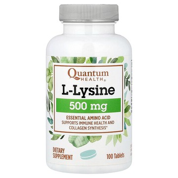 Quantum Health, L-賴氨酸，500 毫克, 100 片