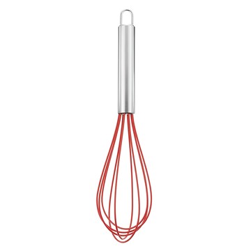 KAI 貝印 House 矽膠打蛋器 25公分 紅色 耐熱210°C 不鏽鋼手柄  1個