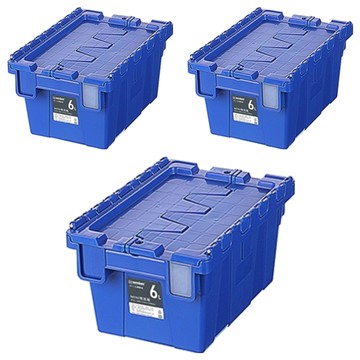 KEYWAY 聯府 MINI物流箱 BL06-3 6L  藍色  300 x 210 x 169mm  3個