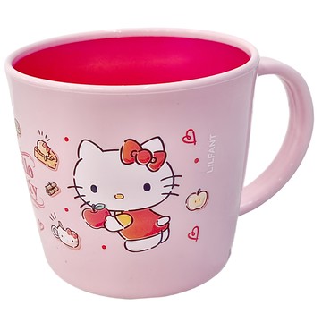 LiLFANT 牛奶杯 230ml  凱蒂貓 粉紅色  1個