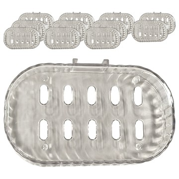 Little Pink Rabbit 粉彩小兔 壁貼肥皂盒  透明色  12個