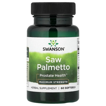 Swanson Vitamins, 鋸棕櫚，特強型，60 粒軟膠囊