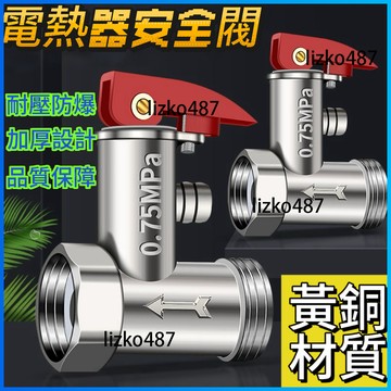 【經久耐用】洩壓閥 安全洩壓閥 電熱水器洩壓閥 電熱水器安全閥 電熱水器安全洩壓閥 電熱水器單向止回洩壓閥  導流管配件
