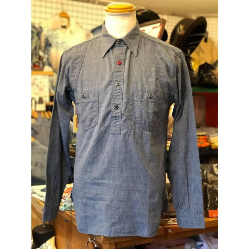 Mister Freedom ミスターフリーダム×シュガーケーン MFSC 3oz CHAMBRAY“SECOYA”SHIRT  SC28089-421/A.NAVY | LINEブランドカタログ